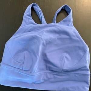 Lululemon Wunder Train Long-Line Bra Size 8, BLUE, EUC